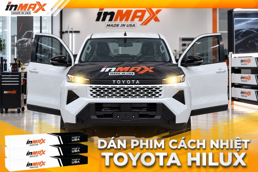 Dán phim cách nhiệt cho xe Toyota Hilux