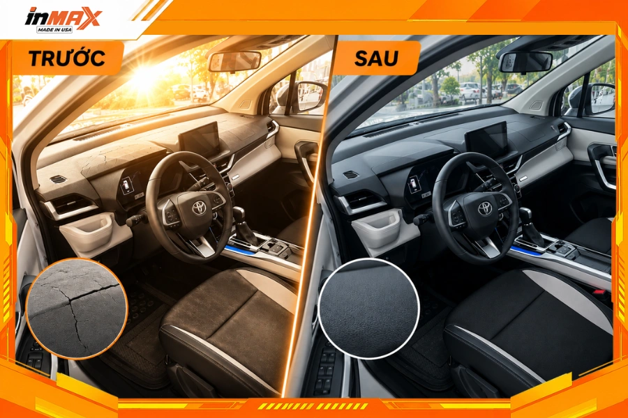 Dán phim cách nhiệt cho xe Toyota Veloz bảo vệ nội thất, cản 99.9% tia UV