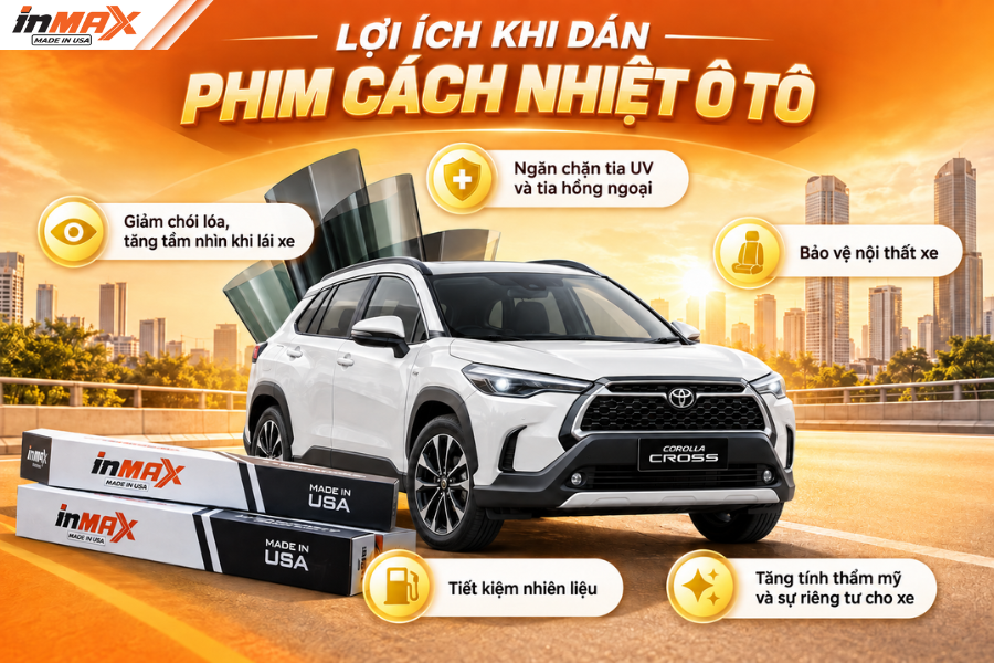 Lợi ích dán phim cách nhiệt cho xe Toyota Corolla Cross