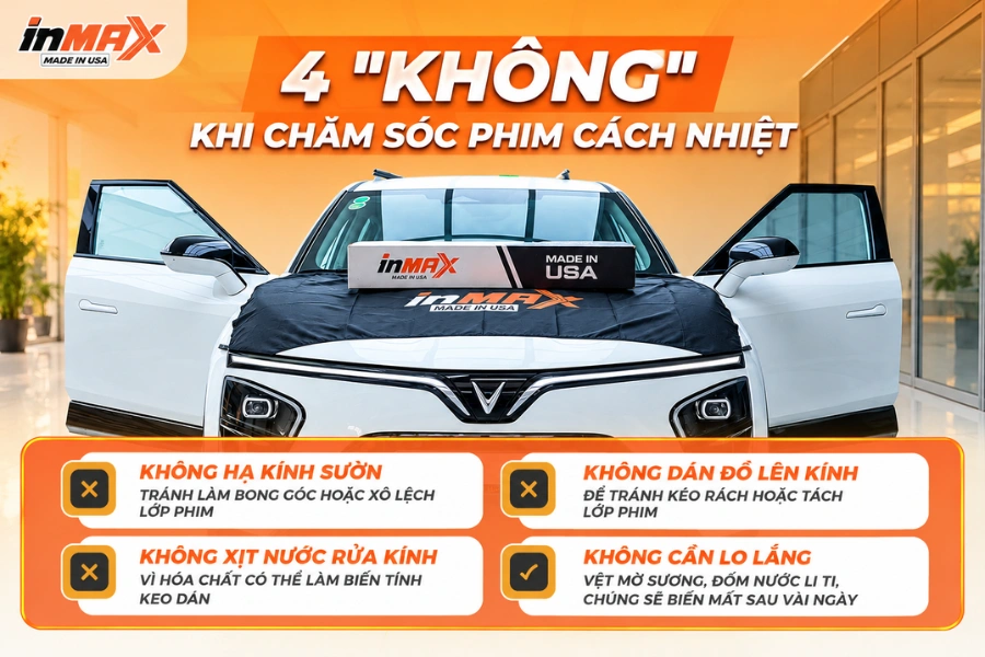 Lưu ý chăm sóc sau khi dán phim cách nhiệt cho xe Toyota Veloz