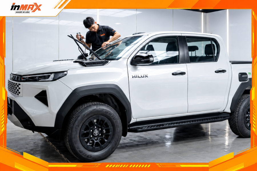 Mới dán phim cách nhiệt cho xe Toyota Hilux cần lưu ý gì