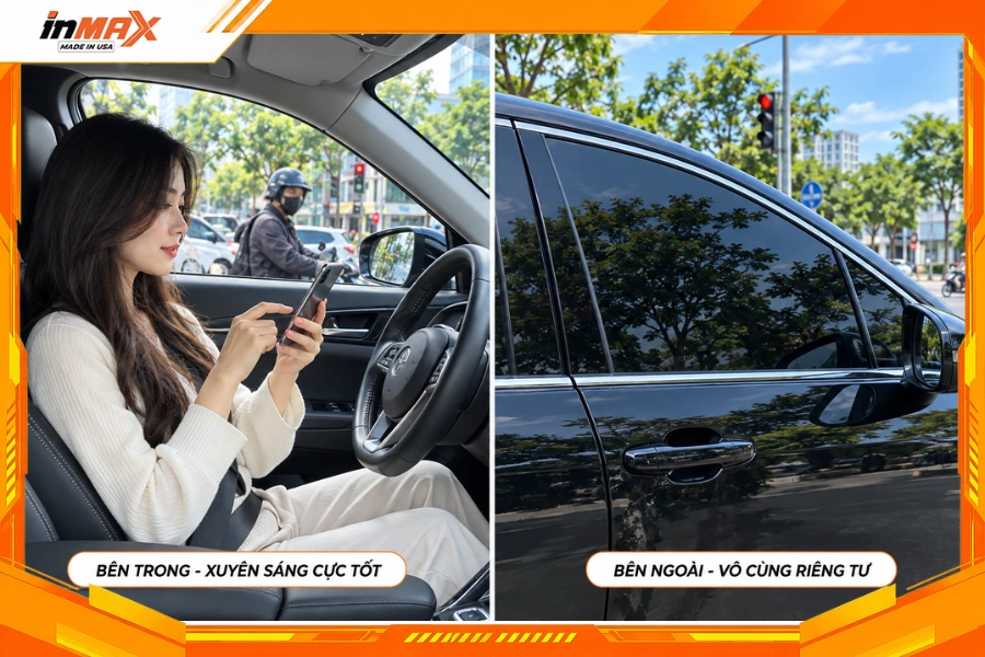 Tăng tính riêng tư khi ngồi trong xe dán phim cách nhiệt cho xe Toyota Fortuner