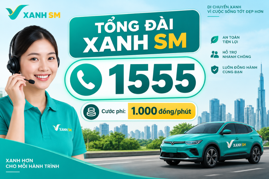 Số điện thoại Tổng đài Xanh SM chính thức