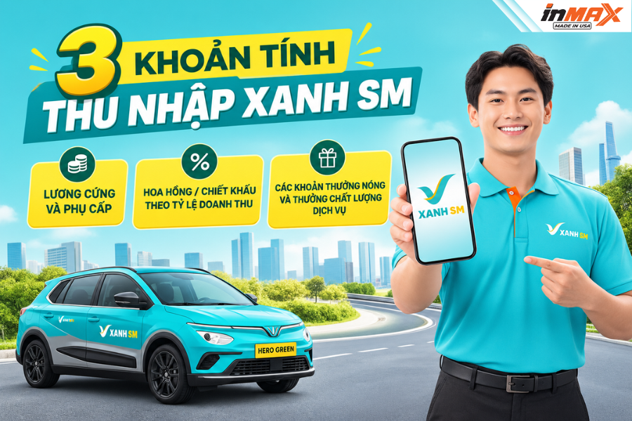 3 khoản tính thu nhập Xanh SM hàng tháng