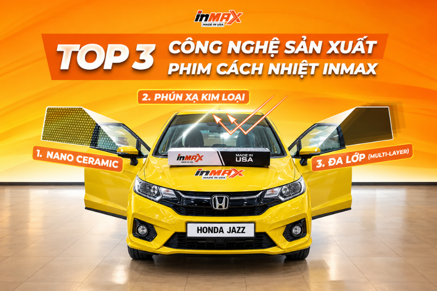 Chọn công nghệ dán phim cách nhiệt cho xe Honda Jazz