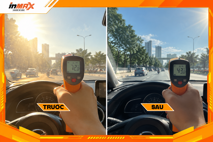 Giảm nóng đến 86% nhờ dán phim cách nhiệt cho xe Mazda 2