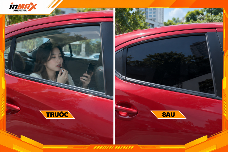 Tăng tính riêng tư nhờ dán phim cách nhiệt cho xe Mazda 2