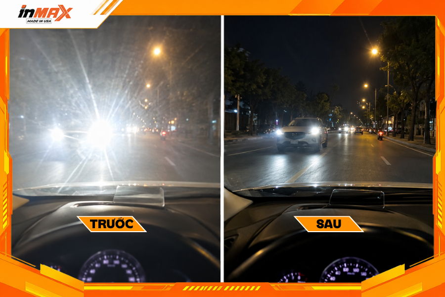 Giảm chói đèn pha nhờ dán phim cách nhiệt cho xe Mazda CX-3