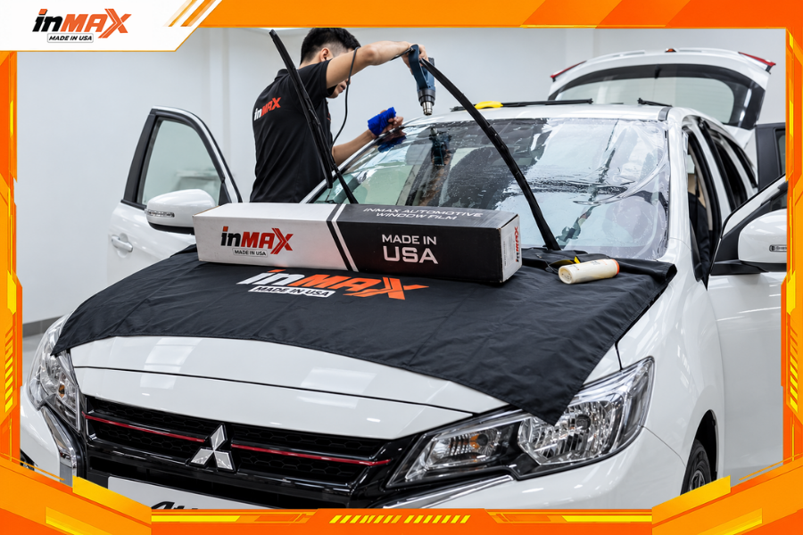 Dán phim cách nhiệt cho xe Mitsubishi Attrage giá siêu rẻ