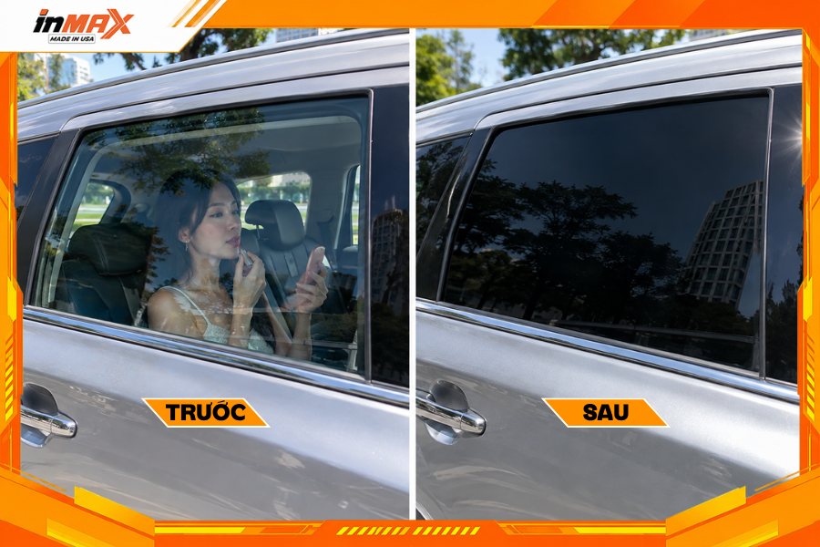 Dán phim cách nhiệt cho xe Mitsubishi Outlander giúp tăng sự riêng tư
