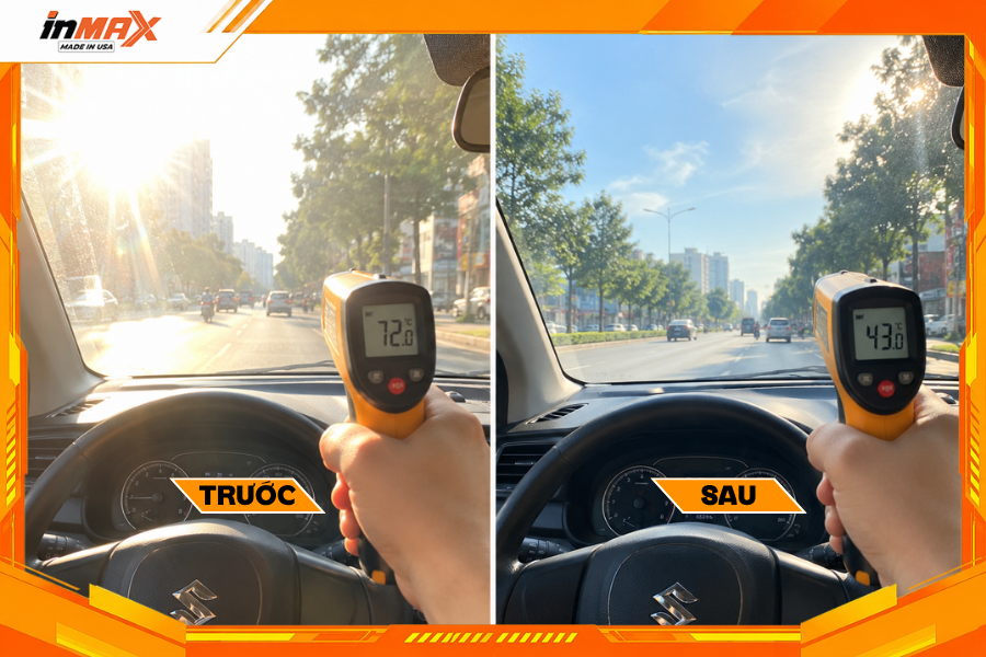 Dán phim cách nhiệt cho xe Suzuki Ertiga giúp hạ nhiệt cho khoang xe