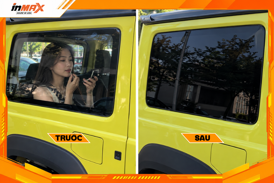 Dán phim cách nhiệt cho xe Suzuki Jimny giúp bảo vệ sự riêng tư
