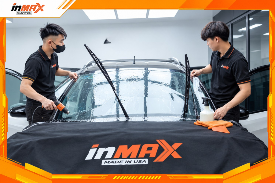 Dán phim cách nhiệt cho xe Suzuki XL7 - Vị trí kính lái