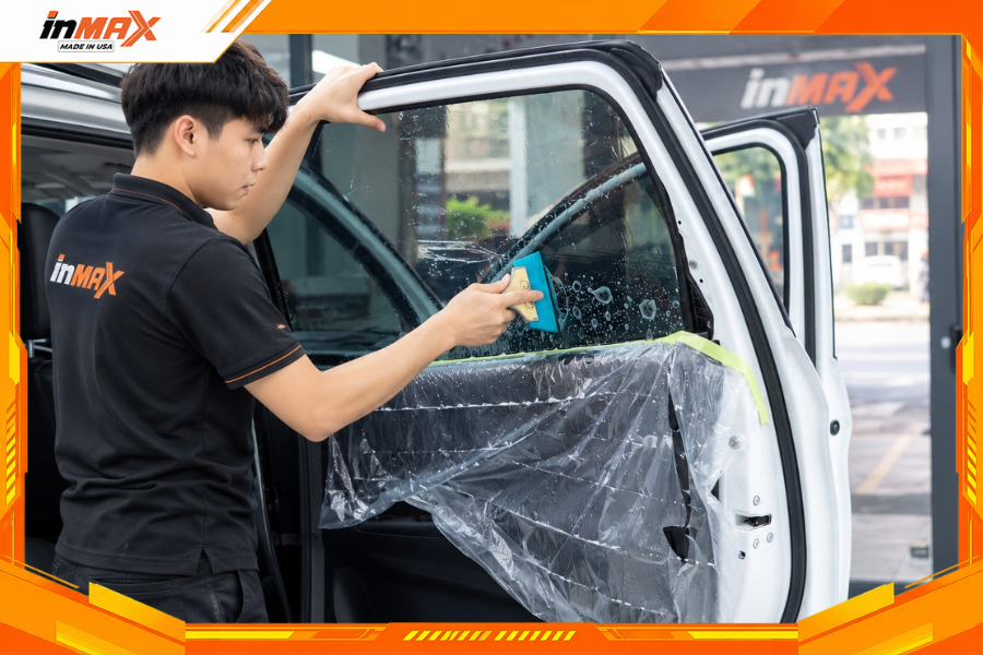Dán phim cách nhiệt cho xe Suzuki XL7 - Vị trí kính sườn