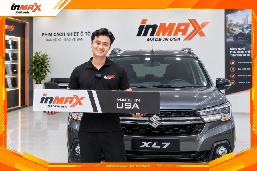 Dán phim cách nhiệt cho xe Suzuki XL7 uy tín tại 500 Đại lý Inmax chính hãng