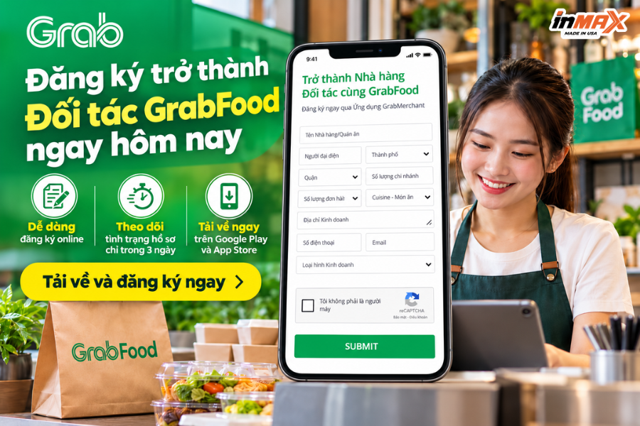 Đăng ký bán hàng trên Grab qua GrabMerchant