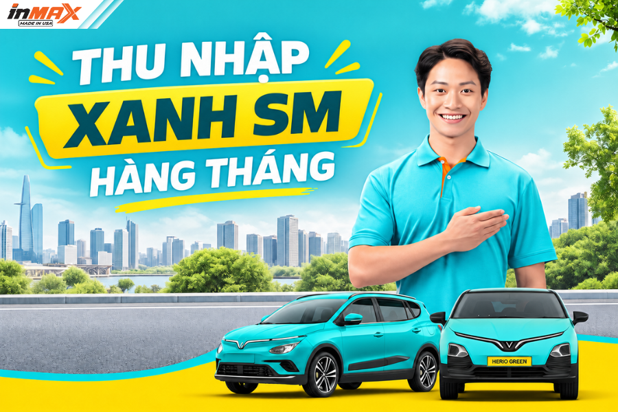 Thu nhập chạy Xanh SM hàng tháng